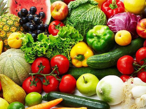 Vegetales y frutas